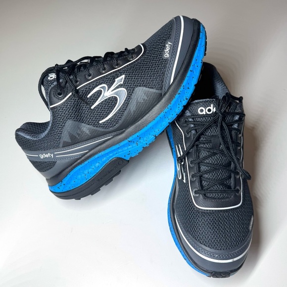 Gravity Defyer Men's G-Defy Mighty Walk Athletic Shoes Black and Blue Size-10 - Picture 1 of 9